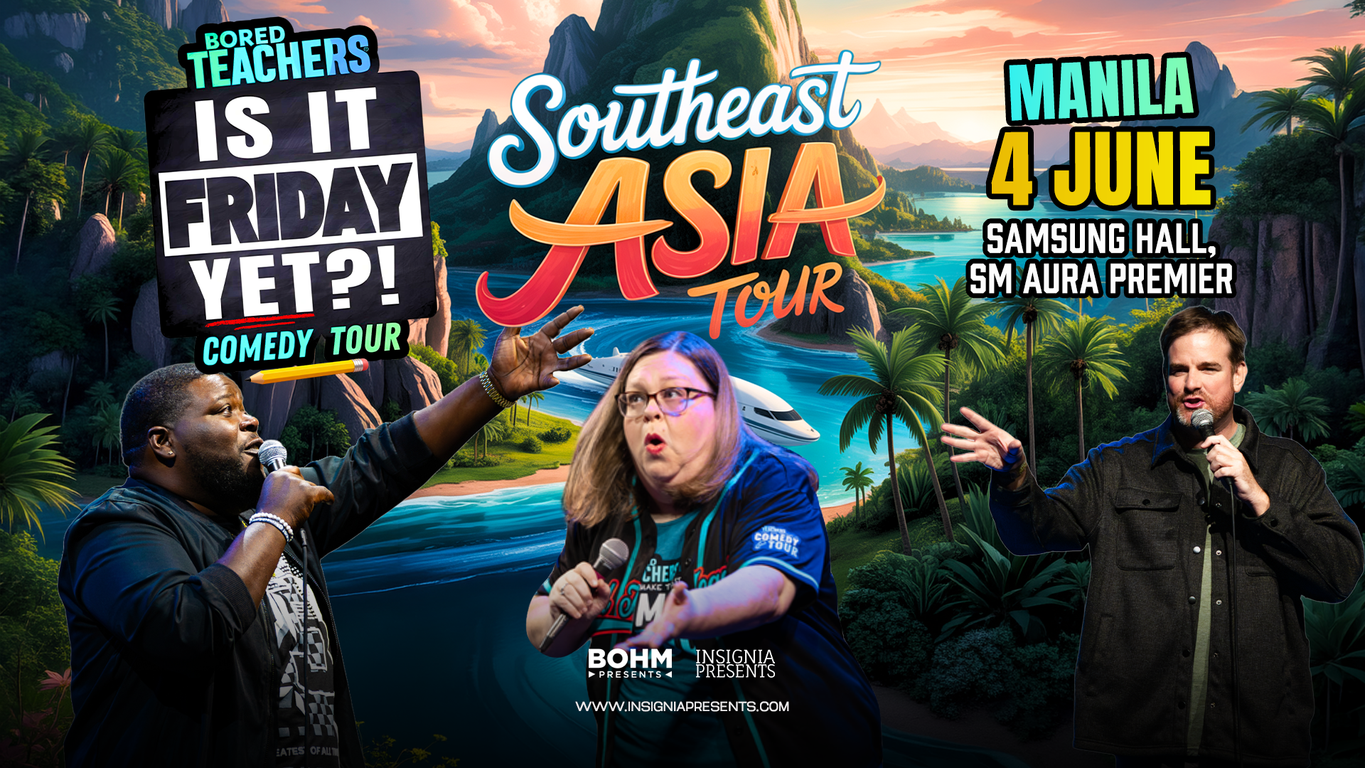 Bored Teachers Bring the “Is It Friday Yet?!” Comedy Tour to Manila
