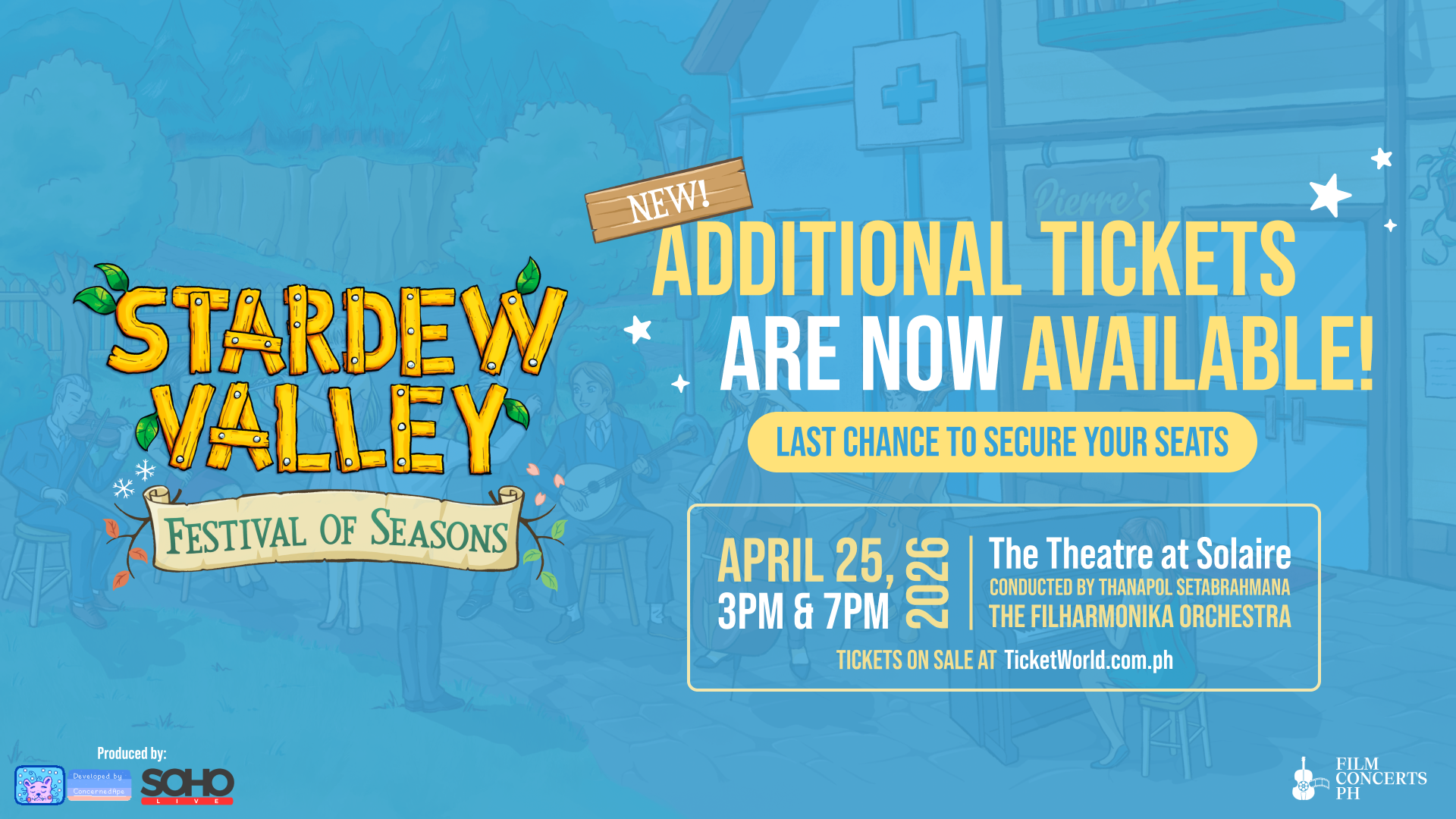More Tickets Released for Stardew Valley: Festival of Seasons Manila