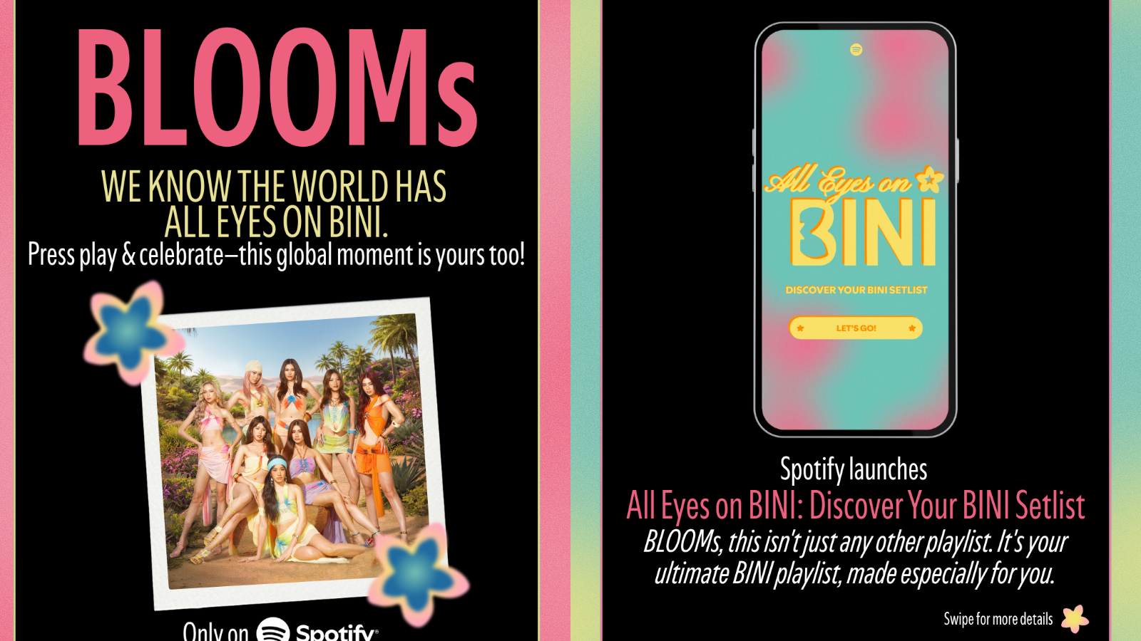 Spotify invites BINI fans to celebrate their favorite group with “All Eyes on BINI: Discover Your BINI Setlist”