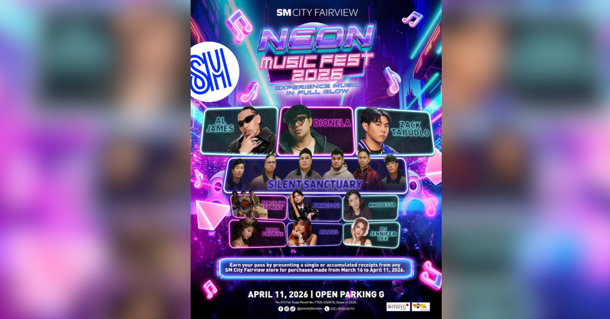 SM City Fairview hosts star-studded Neon Music Fest 2026 on April 11