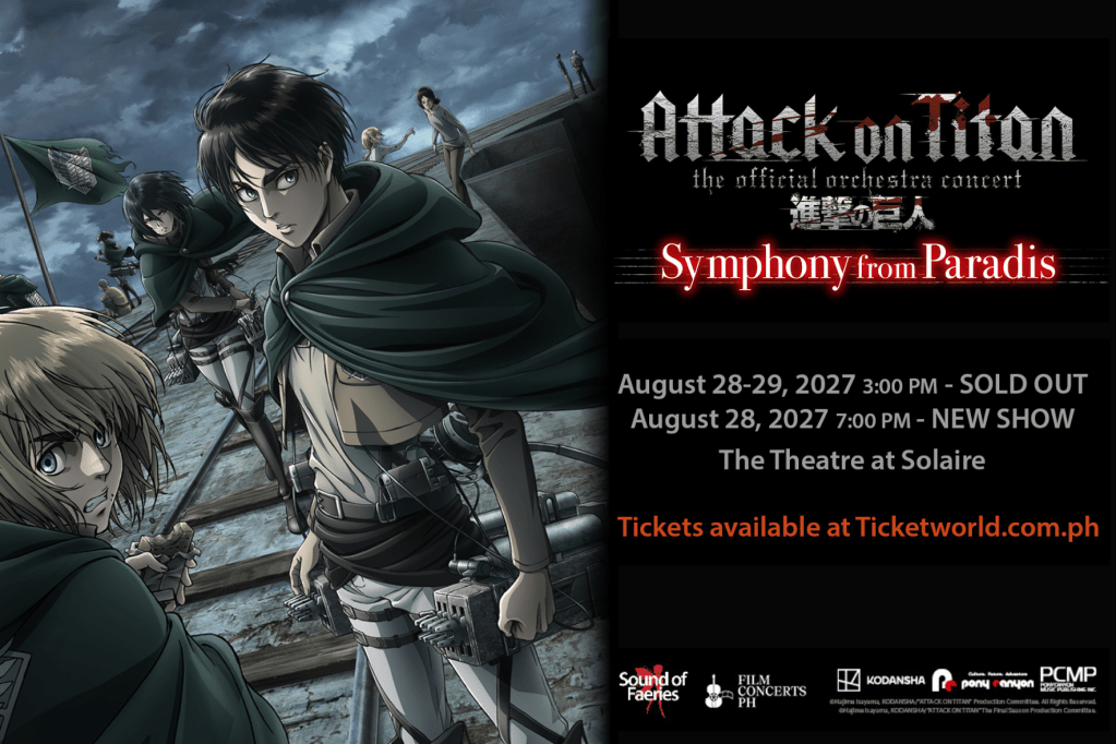 Attack on Titan – Symphony from Paradis Adds Third Manila Show