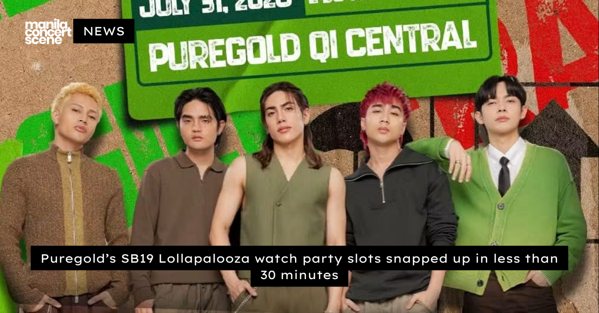 Puregold’s SB19 Lollapalooza watch party slots snapped up in less than 30 minutes