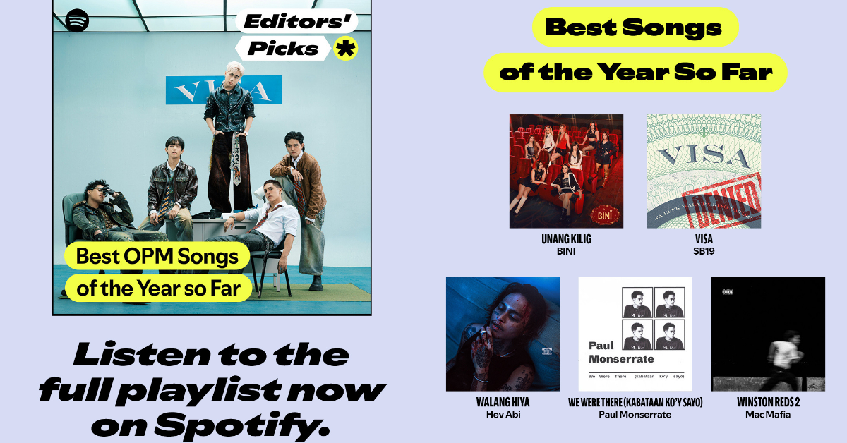 Spotify Editors’ Picks: Best OPM Songs of the Year So Far