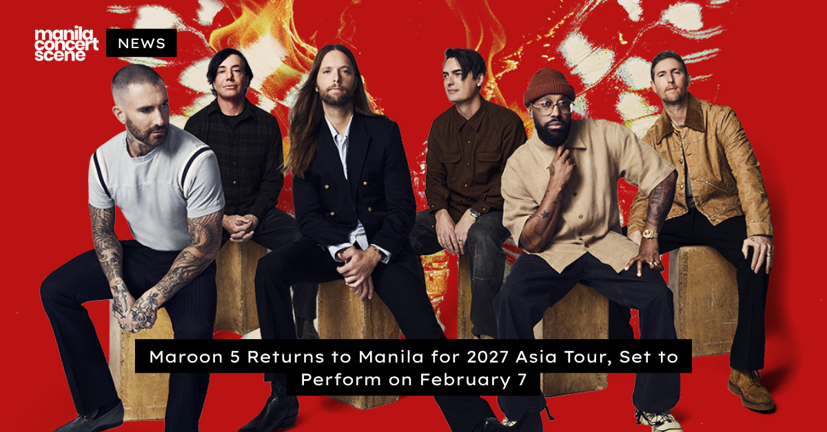 Maroon 5 Returns to Manila for 2027 Asia Tour, Set to Perform on February 7