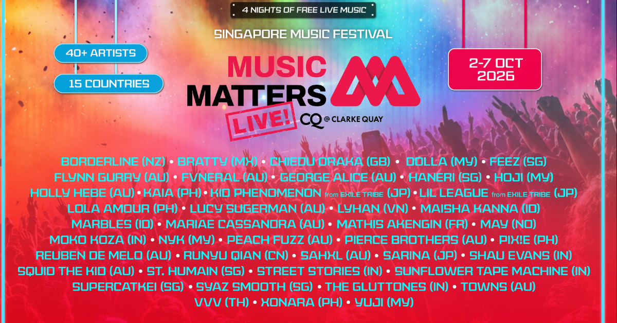 Music Matters Live 2026 Brings ‘Music Is Universal’ and ‘MadeIN Philippines’ to Singapore